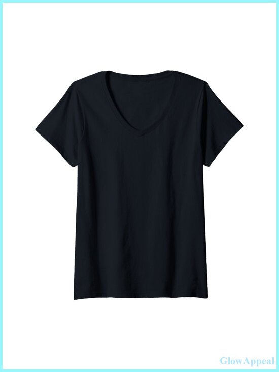 Tops - AC/DC Back in Black Logo V-Neck T-Shirt